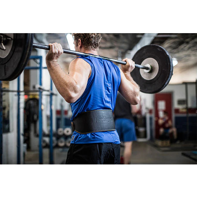 6" PADDED LEATHER WEIGHTLIFTING BELT