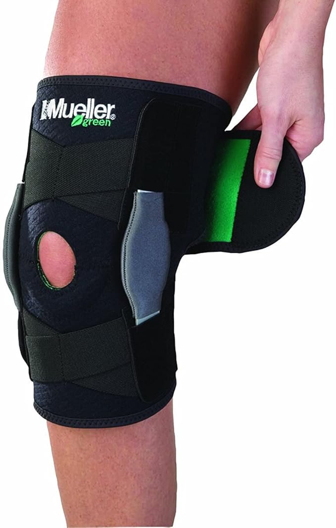 GREEN ADJUSTABLE HINGED KNEE ONE SIZE