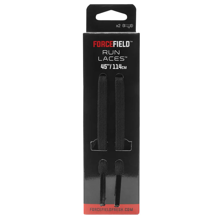 BLACK STRETCH SHOE LACES 90CM