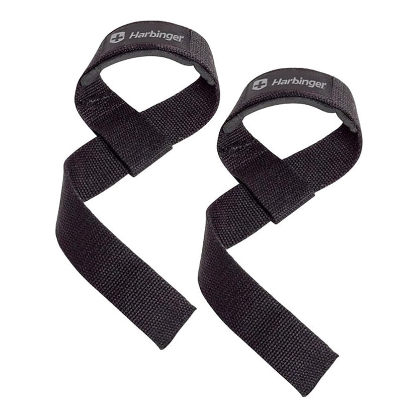 PADDED COTTON LIFTING STRAPS BLACK