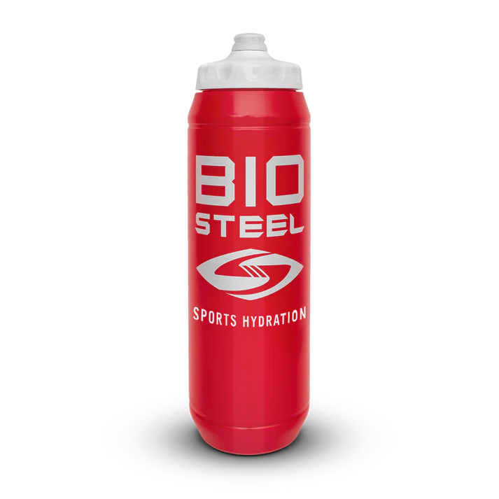 BIOSTEEL WATER BOTTLE RED 27oz/800ml