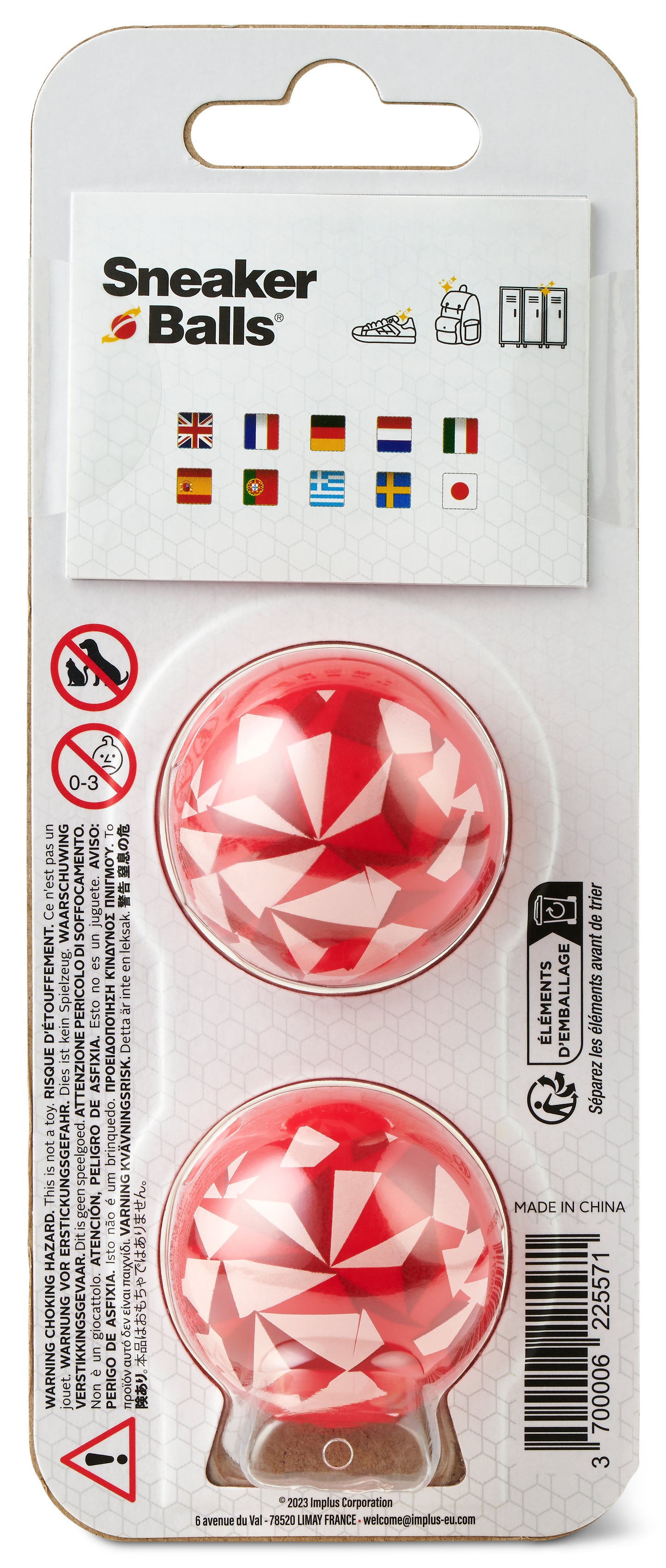 SNEAKER BALLS EDGY RED