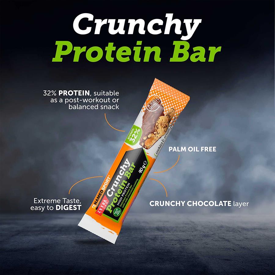 CRUNCHY PROTEIN BAR COOKIES & CREAM / 40 gr.
