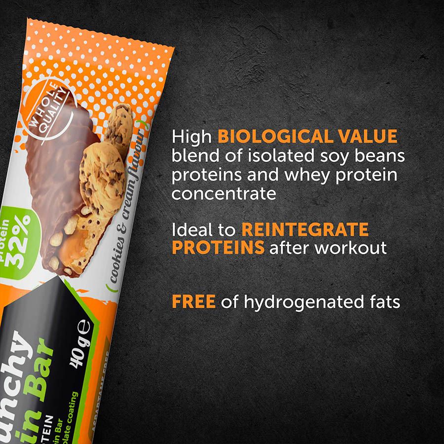 CRUNCHY PROTEIN BAR COOKIES & CREAM / 40 gr.