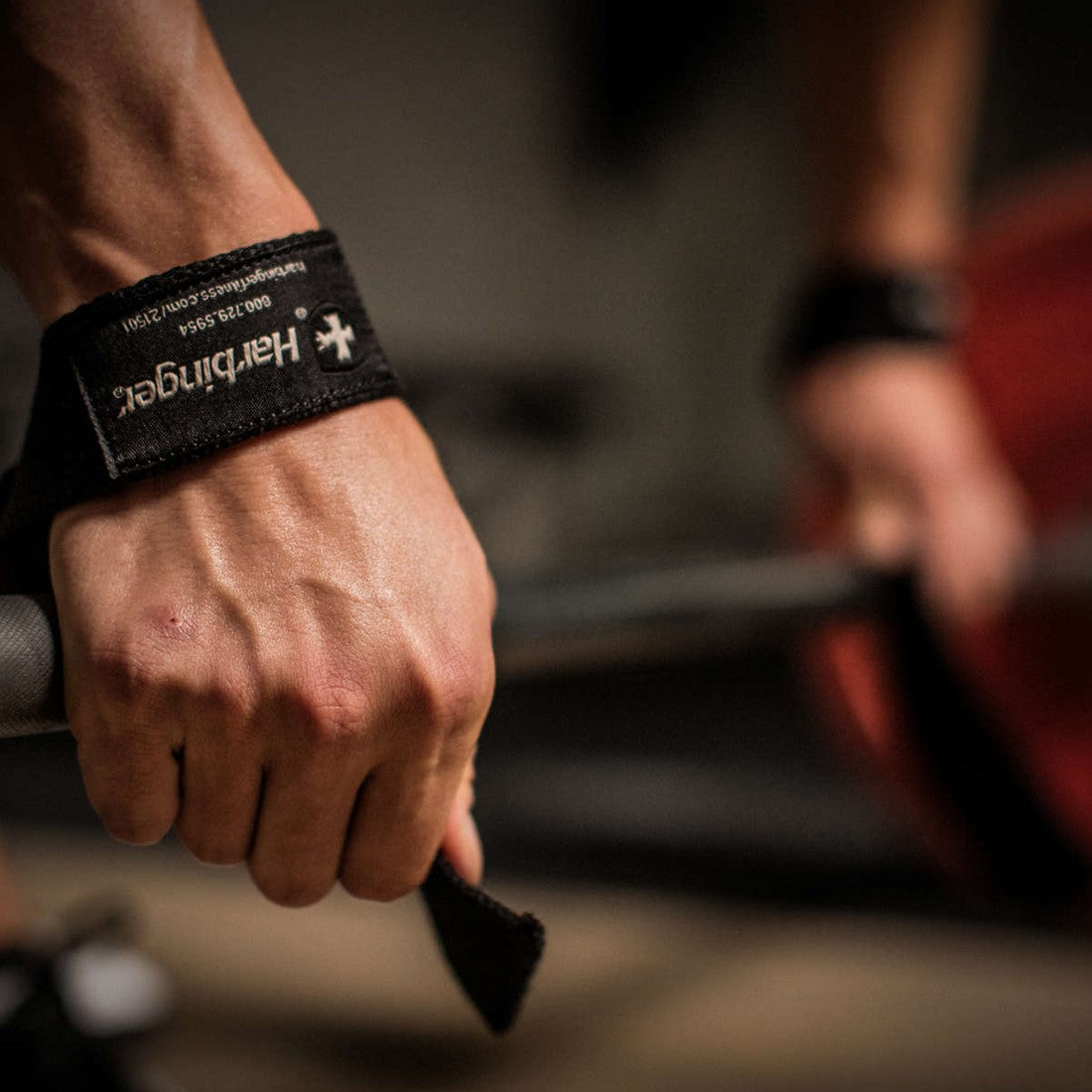 COTTON LIFTING STRAPS BLACK