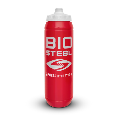 BIOSTEEL WATER BOTTLE RED 27oz/800ml