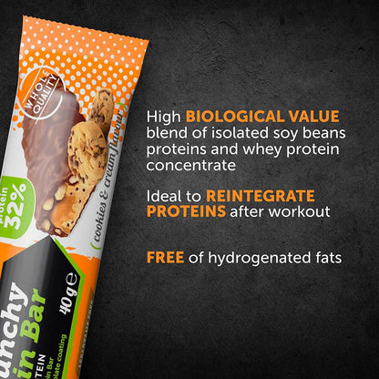 CRUNCHY PROTEIN BAR COOKIES & CREAM / 40 gr.
