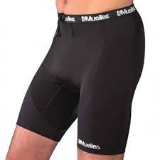 MULTI-SPORT COMPRESSION SHORTS WITH BREATHABLE PANEL