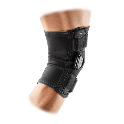 KNEE BRACE with POLYCENTRIC HINGES & CROSS STRAPS